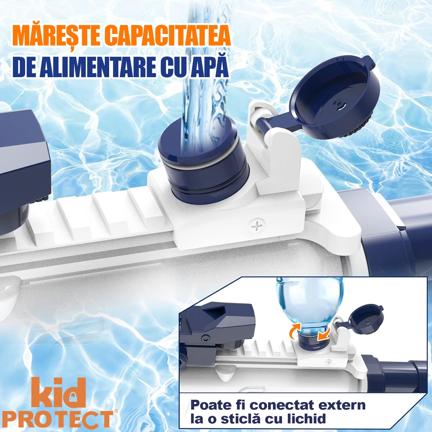 Pistol cu Apa Electric KidProtect WaterRaptor Pistol cu Apa Electric KidProtect WaterRaptor